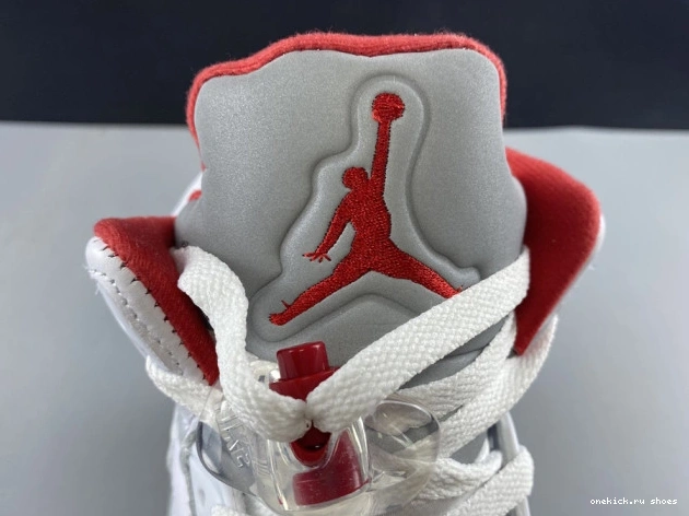 Rep Silver DA1911-102 Retro (2020) Tongue Jordan Red Fire 5 Air 0726